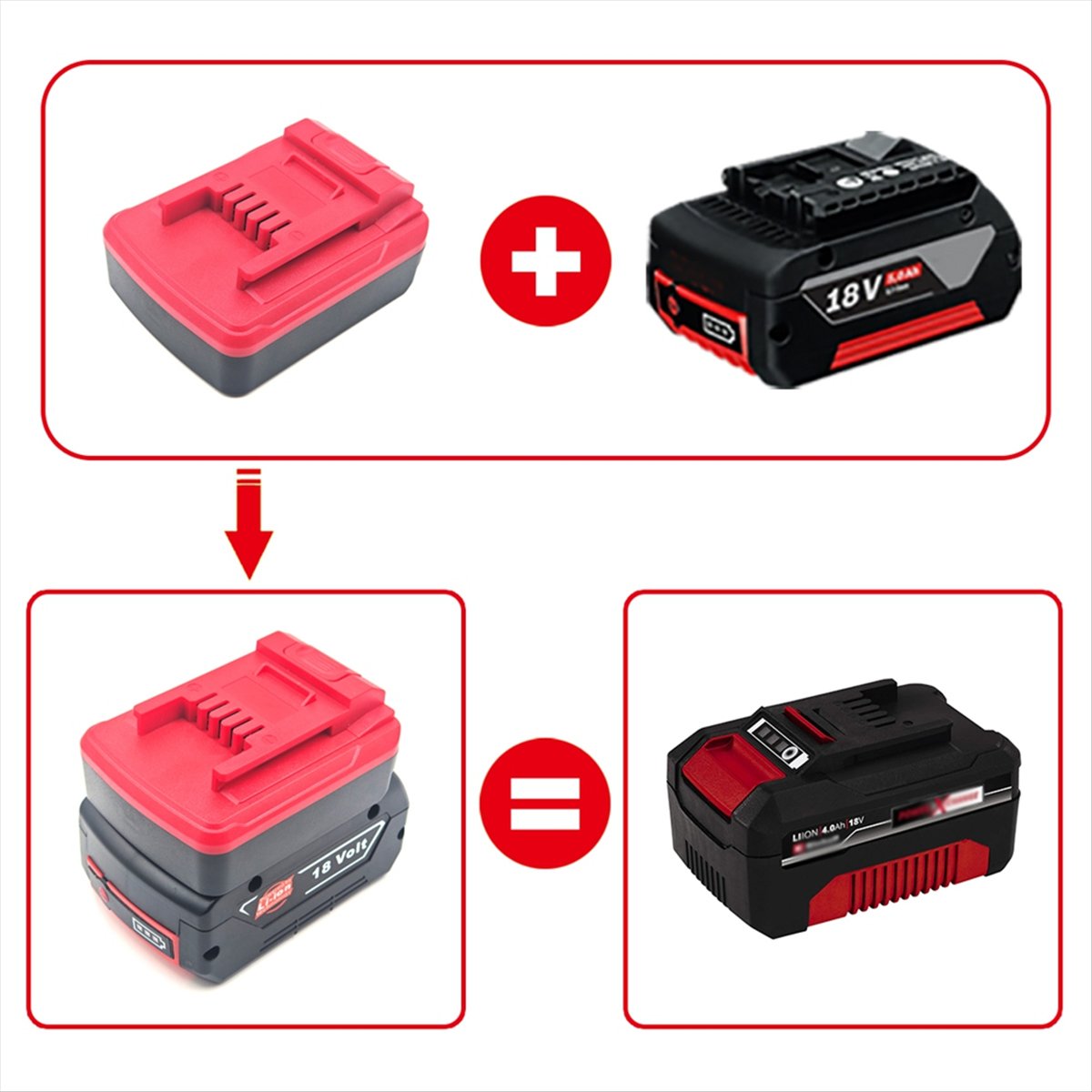 Power Tools Einhell - Adaptador Conversor de Bateria A58Z para