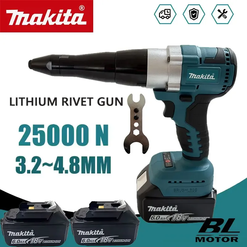 Power Tools Aeg - Makita 25000N Rebitadeira Elétrica Sem Escovas