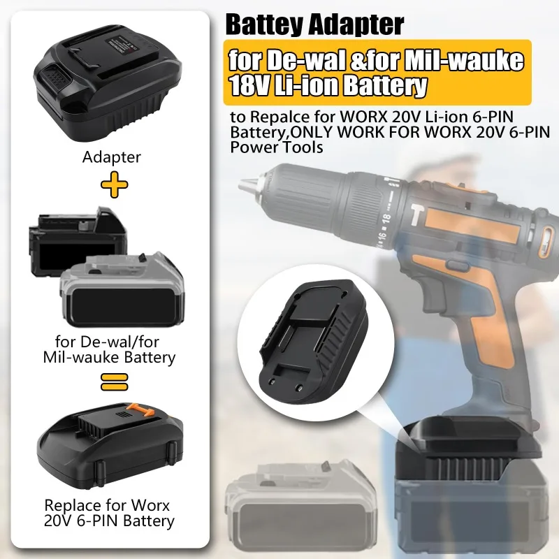 Adaptador de bateria dm20worx6 - Dewalt Power Tools Xr avaliação e preço