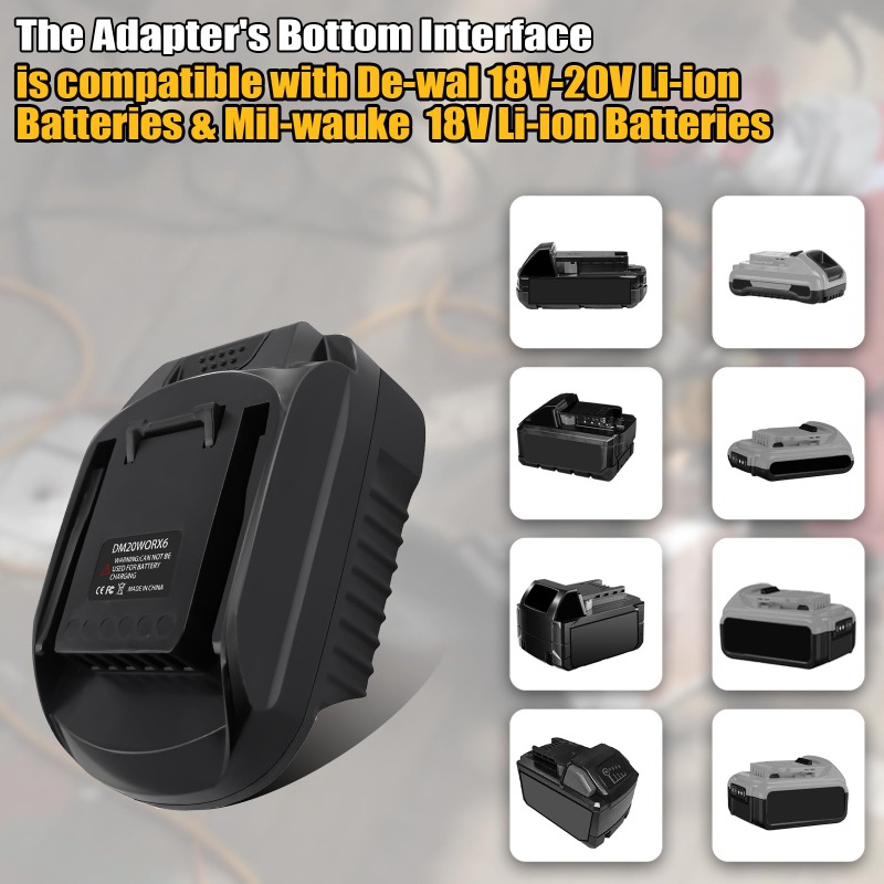 Adaptador de bateria dm20worx6 - Dewalt Power Tools Xr avaliação e preço
